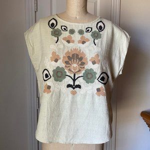 Embroidered Floral Shirt